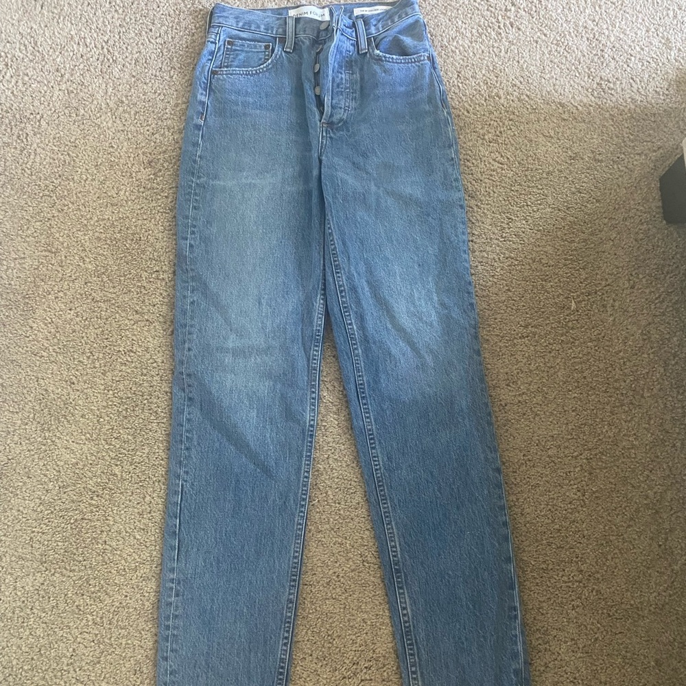 Denim forum from aritzia high rise loose bf jean